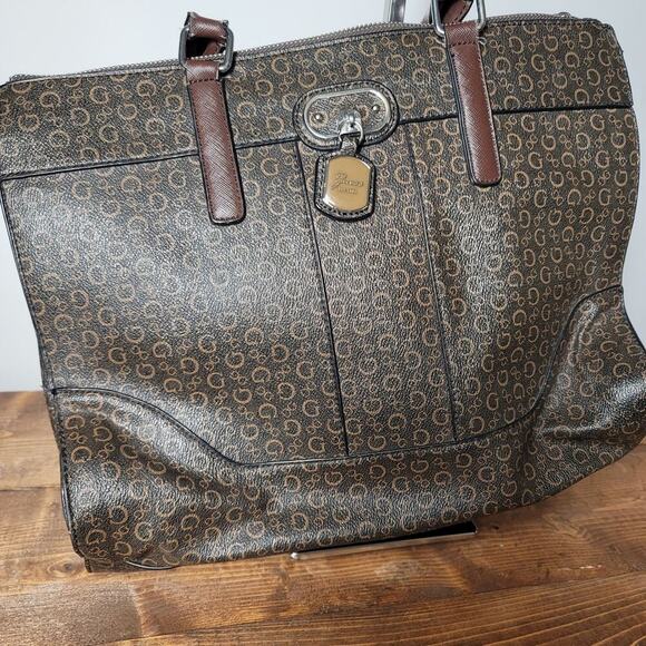 Womens Guess Purse Handbag Brown Shoulder Bag 15x12x5 - Picture 2 of 10